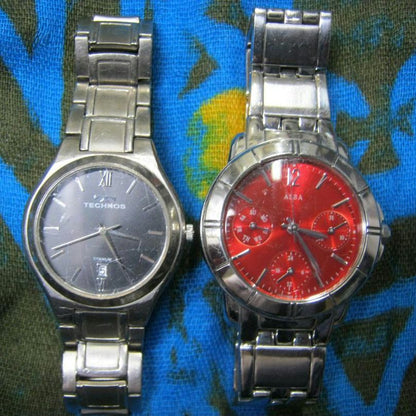 Bulk Watches Analog Quartz Women Technos Alba Watch ２個まとめて