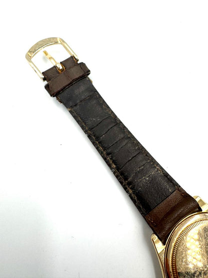 Citizen Exceed 0321-C30461 Analog Quartz (Battery) Unisex Adults Vintage Gold Plated Junk Loose Hands Watch