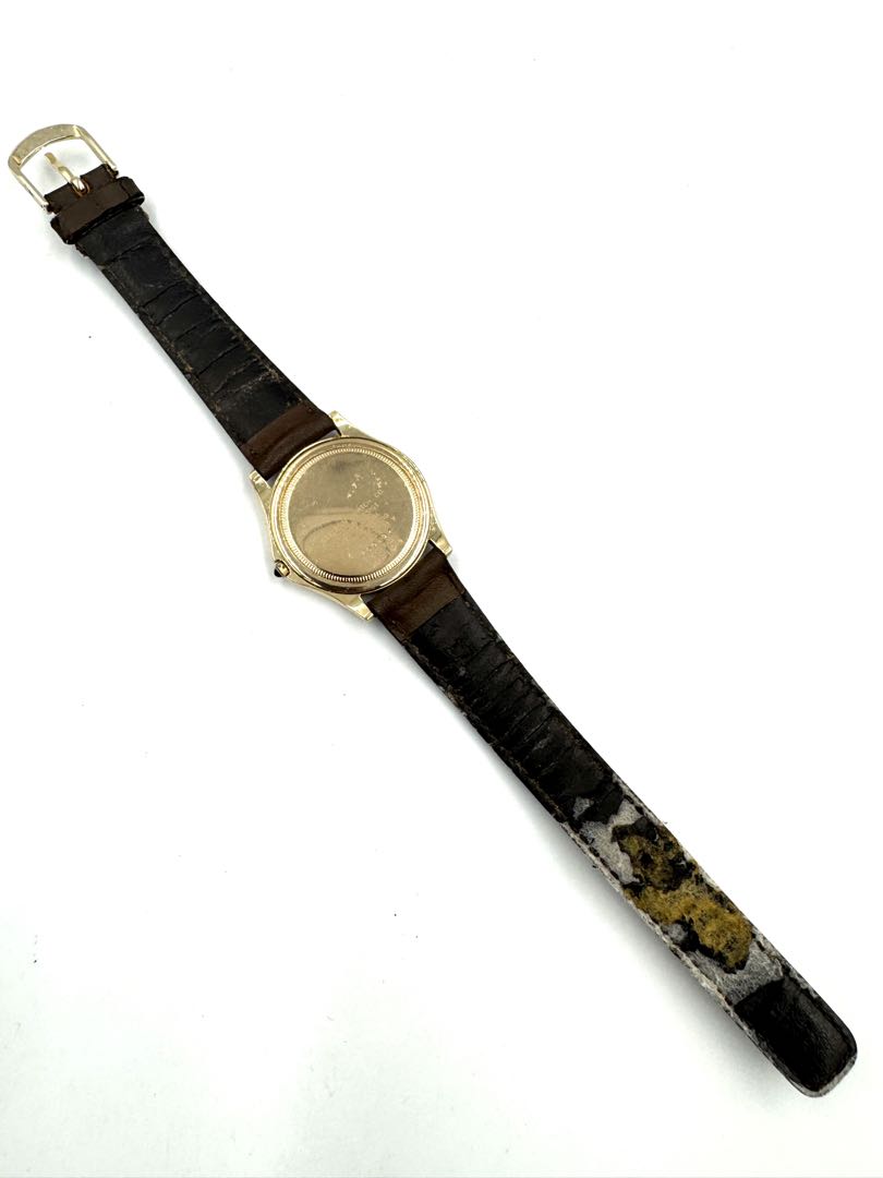 Citizen Exceed 0321-C30461 Analog Quartz (Battery) Unisex Adults Vintage Gold Plated Junk Loose Hands Watch