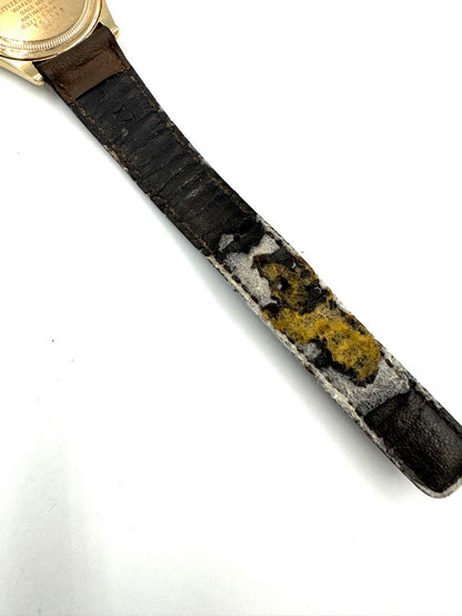 Citizen Exceed 0321-C30461 Analog Quartz (Battery) Unisex Adults Vintage Gold Plated Junk Loose Hands Watch
