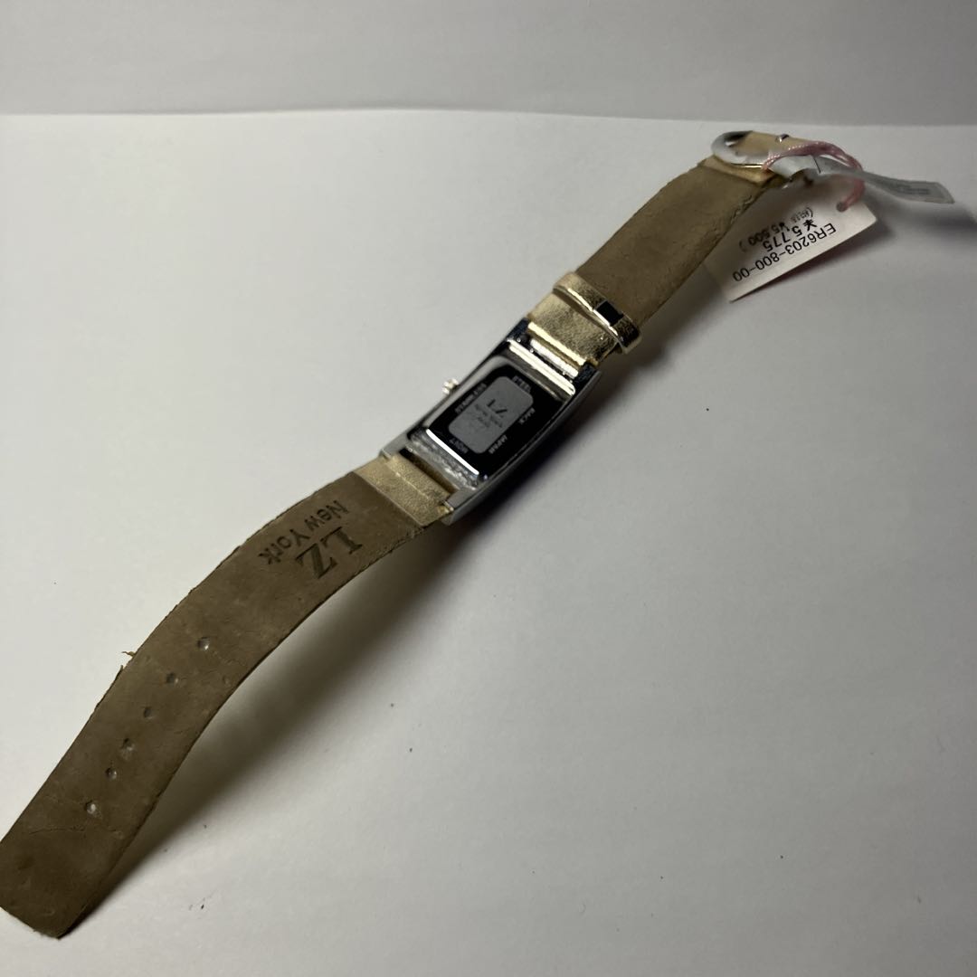 Lz New York Analog Quartz Women エルゼット ニューヨーク 未使用 Newyork スワロフスキー Womenwatch 稼動品 シェル盤