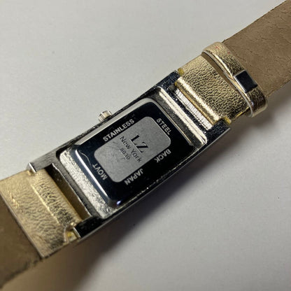 Lz New York Analog Quartz Women エルゼット ニューヨーク 未使用 Newyork スワロフスキー Womenwatch 稼動品 シェル盤