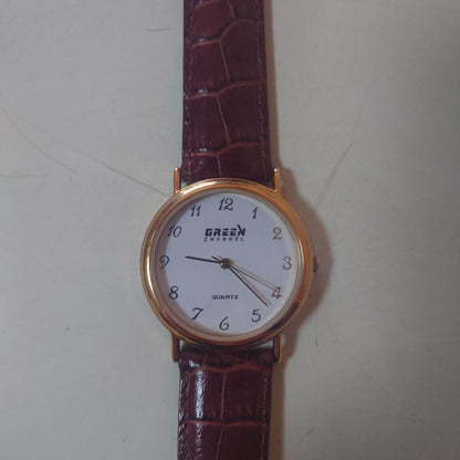 Green Channel SHQ-502 Analog Quartz Men