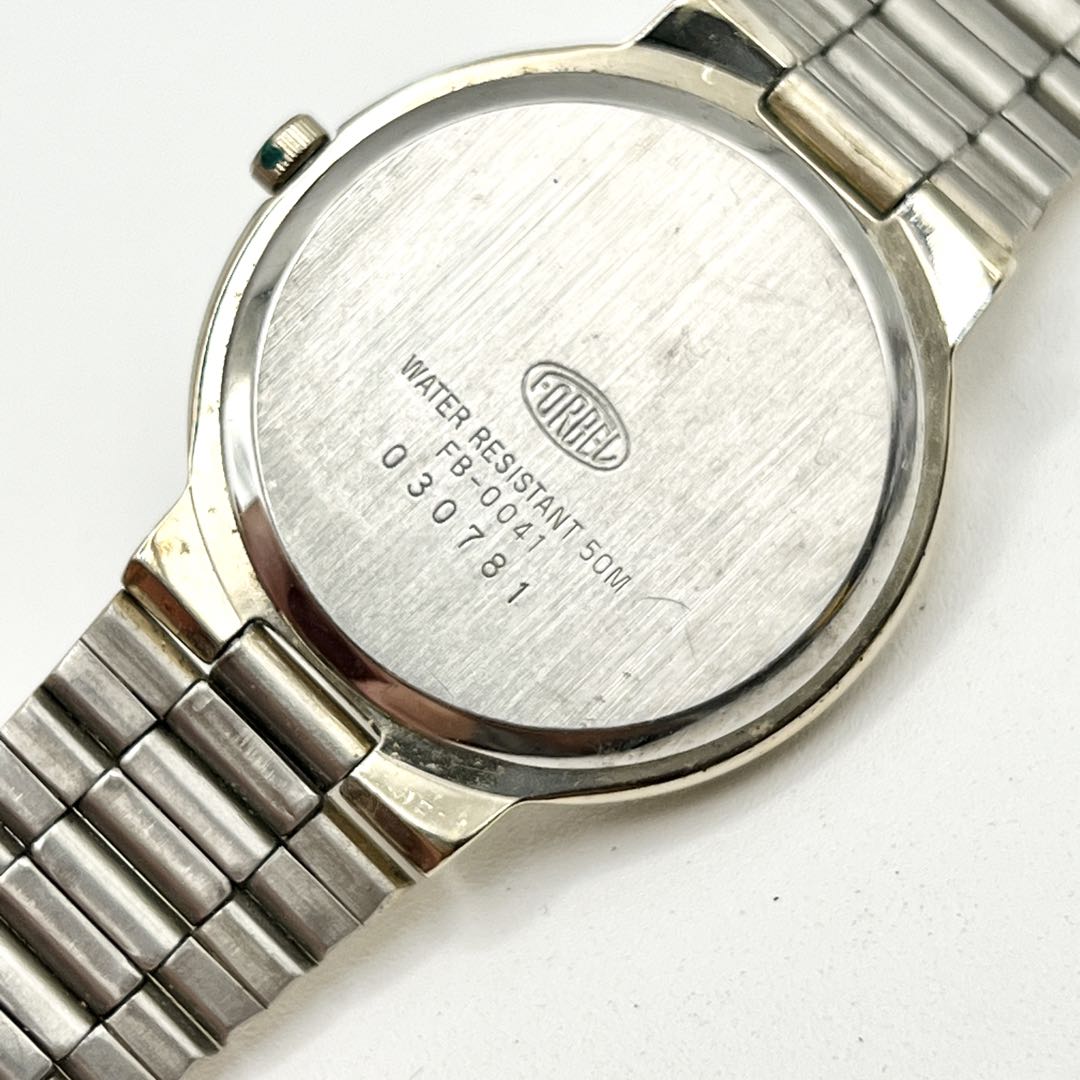 Forbel Analog Quartz Men フォーベル Watch ブラック ゴールド [For Parts / Junk]
