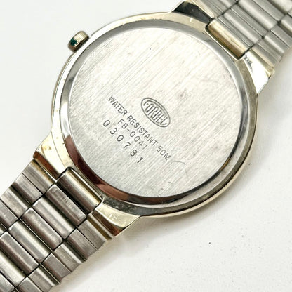 Forbel Analog Quartz Men フォーベル Watch ブラック ゴールド [For Parts / Junk]