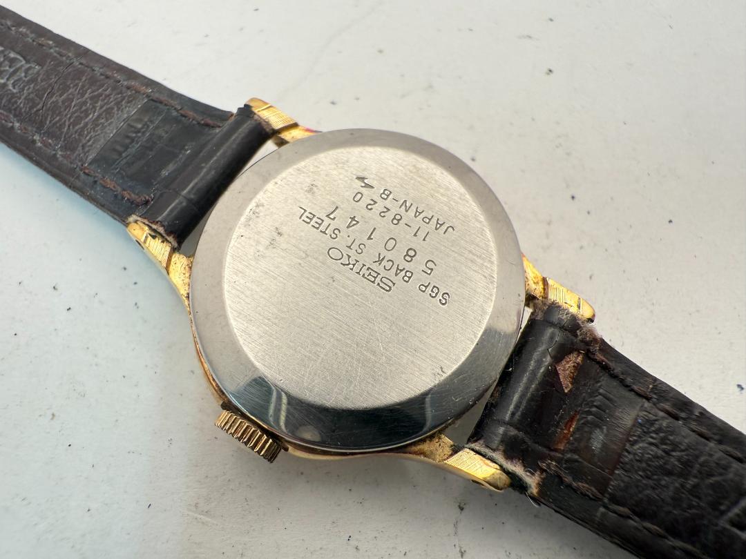 Seiko Socie 11-389005 Analog Mechanical (Manual) Women Ladies Wristwatch Manual 25Mm Gold Dial Vintage