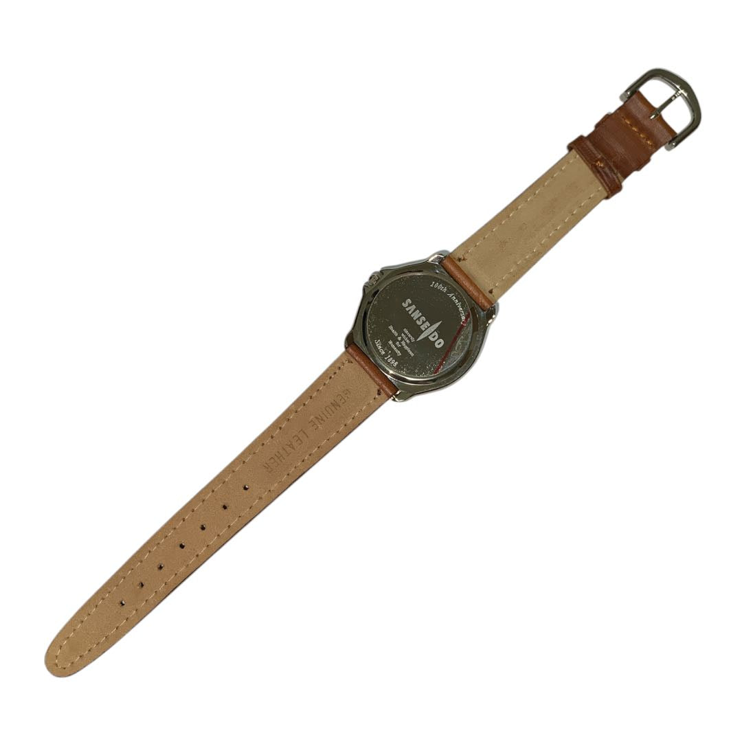 Sanseido 100th Anniversary Quartz Watch with Case, Checked Works