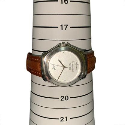 Sanseido 100th Anniversary Quartz Watch with Case, Checked Works