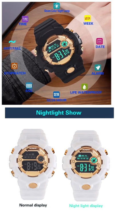 HONHX Digital Quartz Men ホンクス スポーツwatch Watch 時計 式 Led