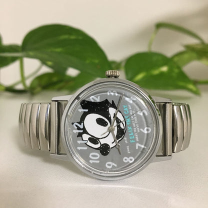 Felix The Cat Analog Mechanical (Manual) Women 猫のフェリックス 希少 レトロ Watch Manual Winding