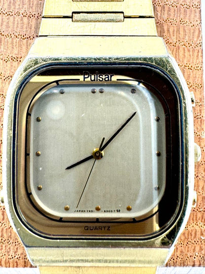Pulsar Analog Quartz Men Watch For Parts