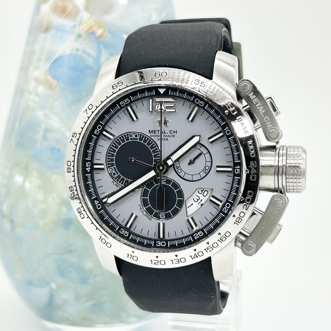 Metal Ch 4150.44 Analog Quartz Men Metal.Ch Chronometry Watch