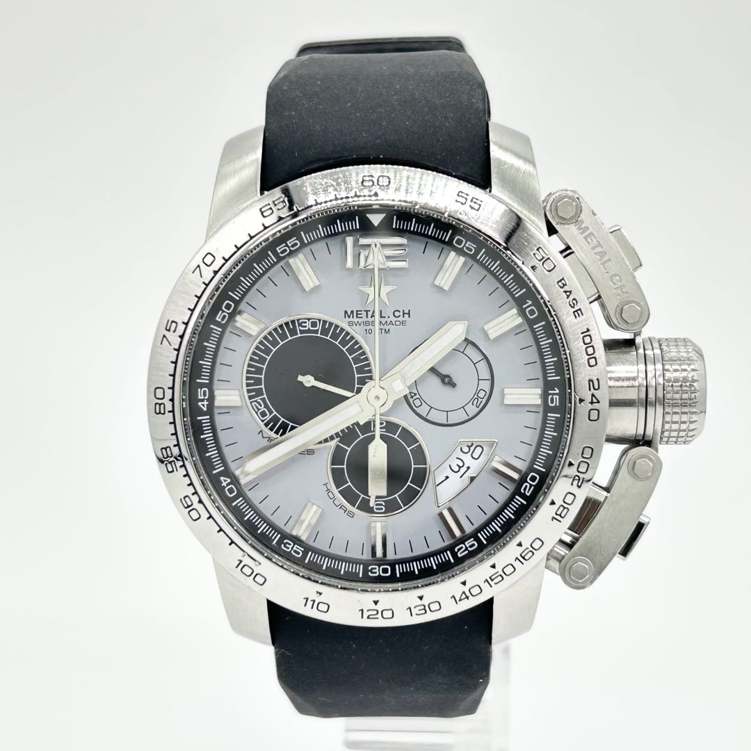 Metal Ch 4150.44 Analog Quartz Men Metal.Ch Chronometry Watch