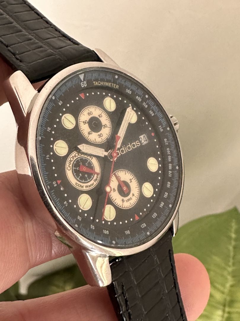 Adidas 10-0055B Analog Quartz Men アディダス 希少 レトロ Watch