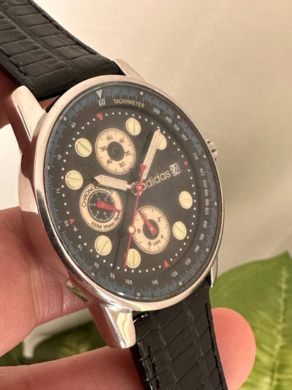 Adidas 10-0055B Analog Quartz Men アディダス 希少 レトロ Watch