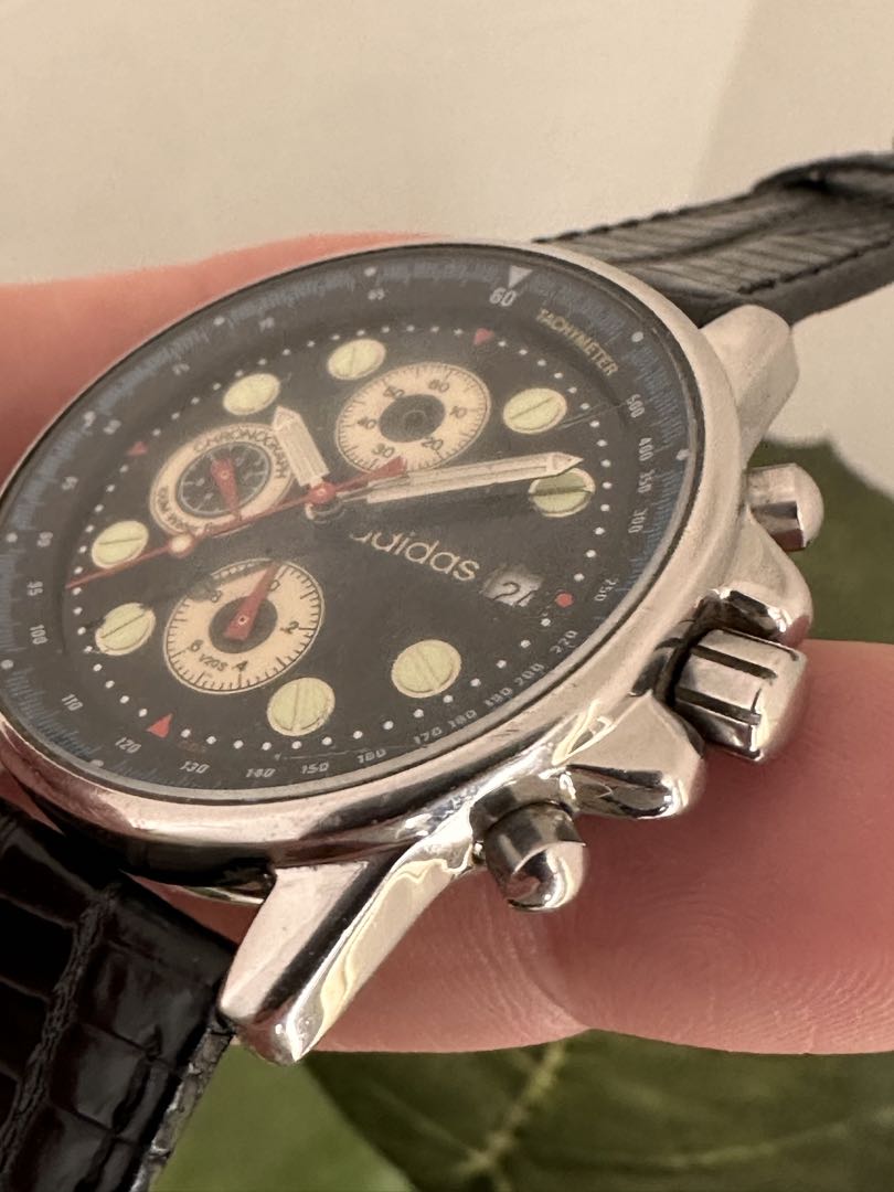 Adidas 10-0055B Analog Quartz Men アディダス 希少 レトロ Watch