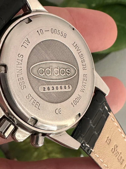 Adidas 10-0055B Analog Quartz Men アディダス 希少 レトロ Watch