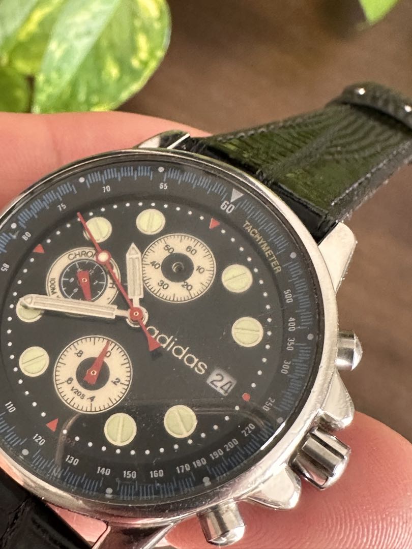 Adidas 10-0055B Analog Quartz Men アディダス 希少 レトロ Watch