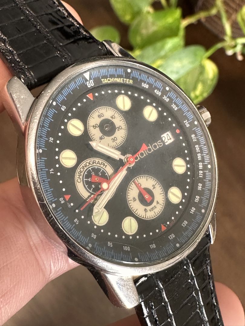 Adidas 10-0055B Analog Quartz Men アディダス 希少 レトロ Watch