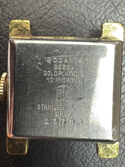 Rodania Analog Quartz Women Gold Plated Retro Watch For Parts