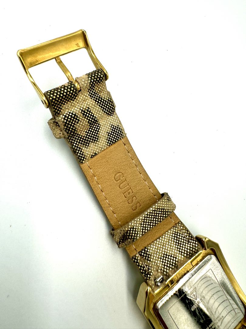 Guess Analog Quartz Women Watch Leopard Pattern