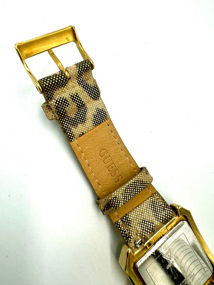 Guess Analog Quartz Women Watch Leopard Pattern