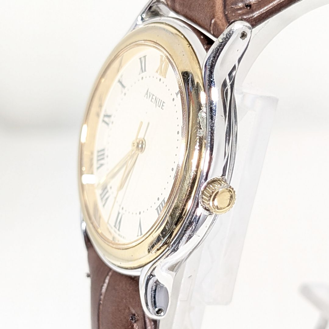 Seiko Avenue Analog Quartz Men Battery & Band Replaced Working Iteml