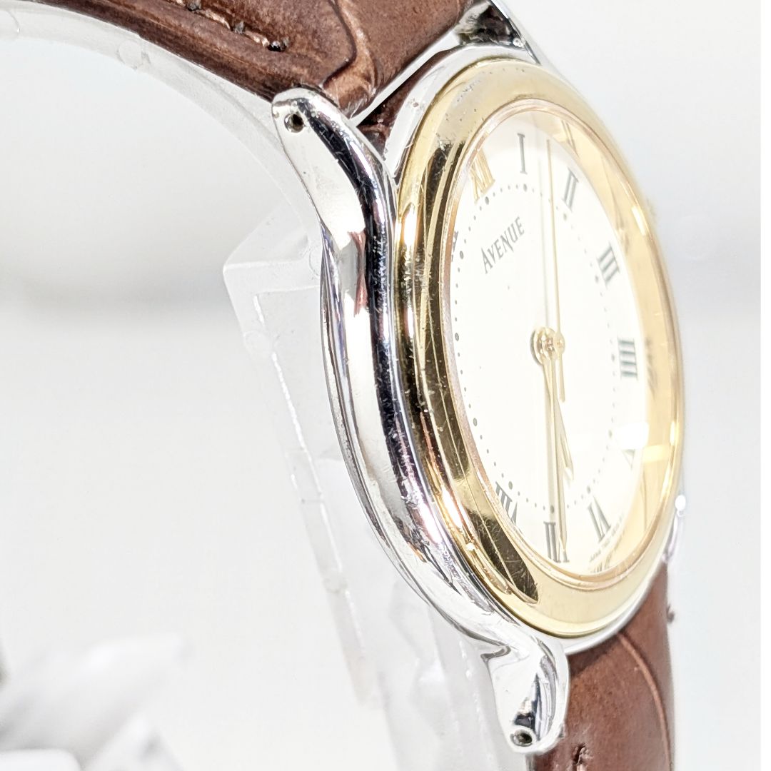 Seiko Avenue Analog Quartz Men Battery & Band Replaced Working Iteml