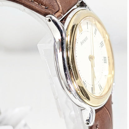 Seiko Avenue Analog Quartz Men Battery & Band Replaced Working Iteml