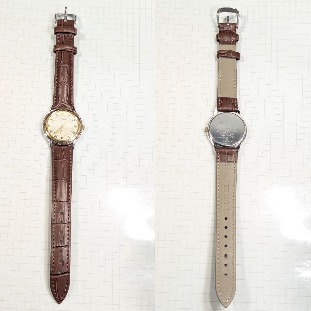 Seiko Avenue Analog Quartz Men Battery & Band Replaced Working Iteml