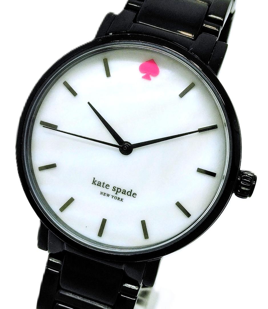 Kate Spade New York Analog Quartz Women ケイト・スペード ニューヨーク ケイトスペード Watch リブカラフリー 中古品 55095