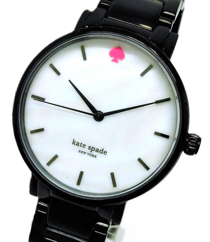 Kate Spade New York Analog Quartz Women ケイト・スペード ニューヨーク ケイトスペード Watch リブカラフリー 中古品 55095
