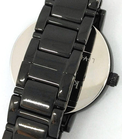 Kate Spade New York Analog Quartz Women ケイト・スペード ニューヨーク ケイトスペード Watch リブカラフリー 中古品 55095