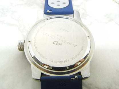 ANDOROID U.S.A Analog Quartz Men Android U.S.A. Retrograde Day-Date Gmt Watch Men'S
