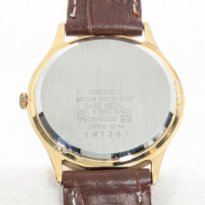 Seiko Avenue Analog Quartz Men Small Seconds Menbattery & Band Replaced Working Item