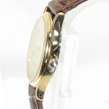 Seiko Avenue Analog Quartz Men Small Seconds Menbattery & Band Replaced Working Item