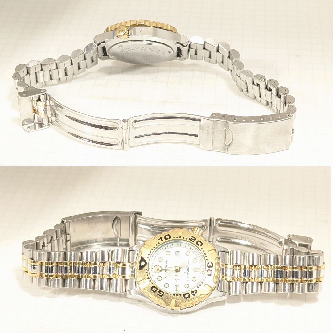 Seiko Alba Aqua Gear Analog Quartz Women Aquagear Battery Replaced Working Item
