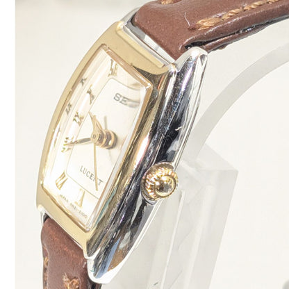 Seiko Lucent Analog Quartz Women Battery & Band Replaced Working Item