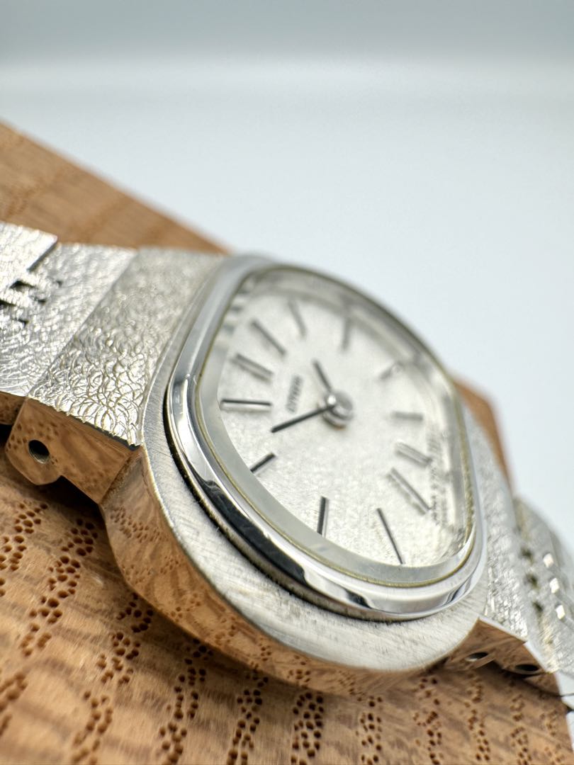 Citizen 4-676912 S 6700-678831Y Analog Mechanical (Manual) Women Antique Wristwatch 23Mm Silver Tone Vintage Japan