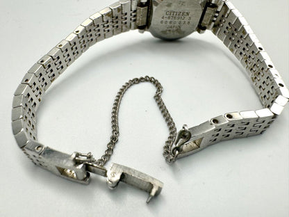 Citizen 4-676912 S 6700-678831Y Analog Mechanical (Manual) Women Antique Wristwatch 23Mm Silver Tone Vintage Japan
