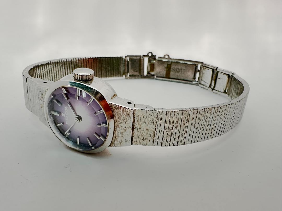 Edox Vintage Ladies Watch 20033 Analog Mechanical (Manual) Women Wristwatch - 18Mm Case, Hand-Wound