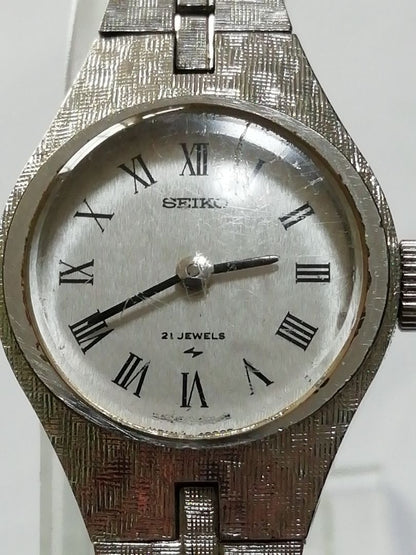 Seiko SALVIA 11-0370 Analog Mechanical (Manual) Women Watch Solar 21Jewels Manual Winding Bracelet Type Working Item
