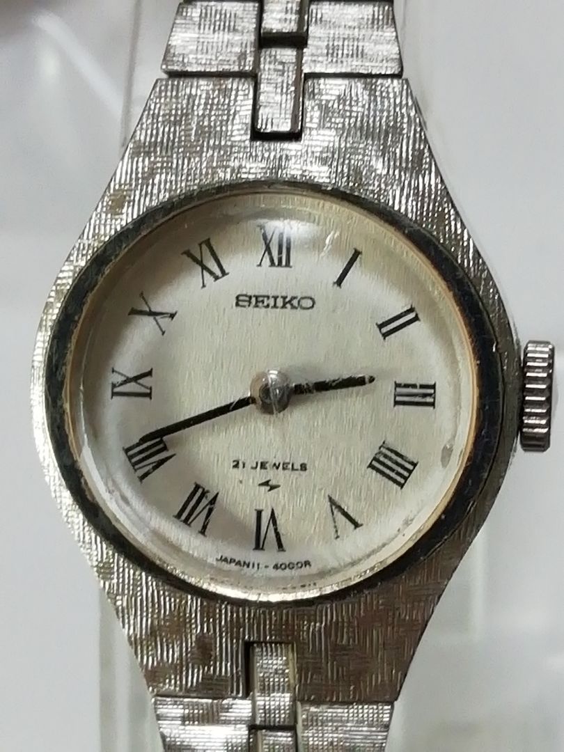 Seiko SALVIA 11-0370 Analog Mechanical (Manual) Women Watch Solar 21Jewels Manual Winding Bracelet Type Working Item