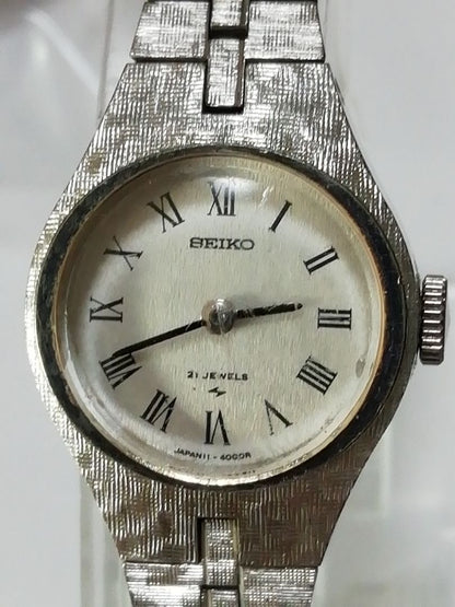 Seiko SALVIA 11-0370 Analog Mechanical (Manual) Women Watch Solar 21Jewels Manual Winding Bracelet Type Working Item
