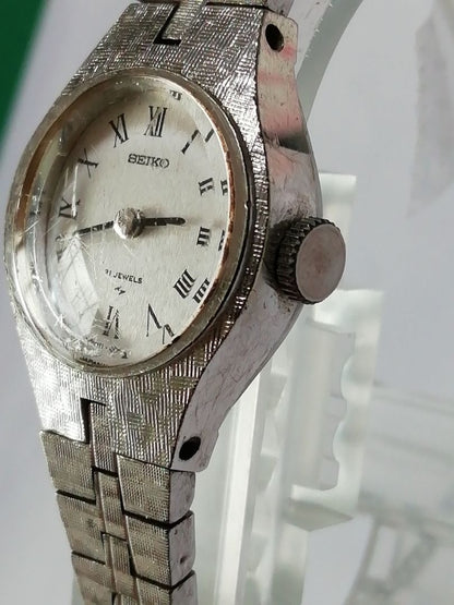 Seiko SALVIA 11-0370 Analog Mechanical (Manual) Women Watch Solar 21Jewels Manual Winding Bracelet Type Working Item