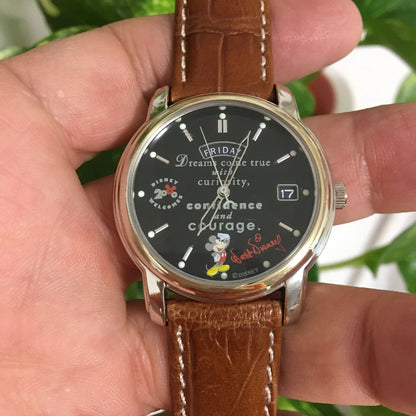 Seiko Alba Disney Analog Quartz Men Rare Retro Mickey Watch