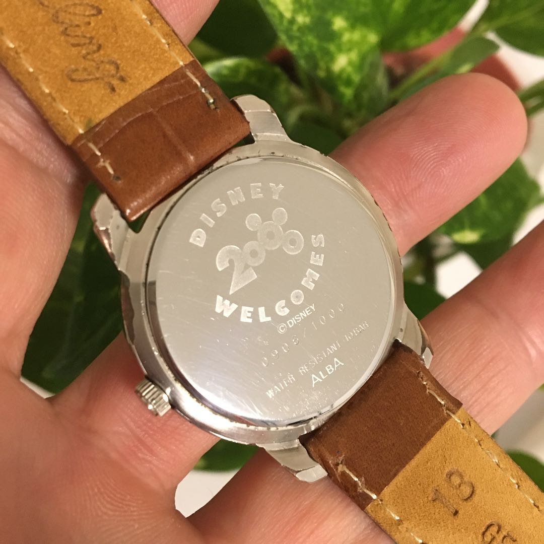 Seiko Alba Disney Analog Quartz Men Rare Retro Mickey Watch