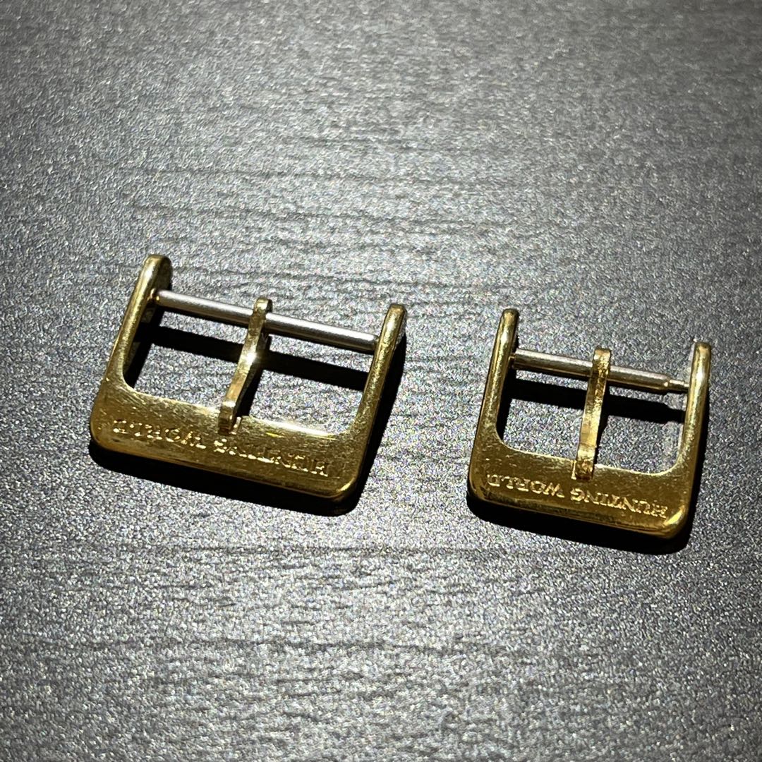 Hunting World Analog Quartz Men ハンティングワールド 金色 純正尾錠 16ミリ 12ミリ ペア セット
