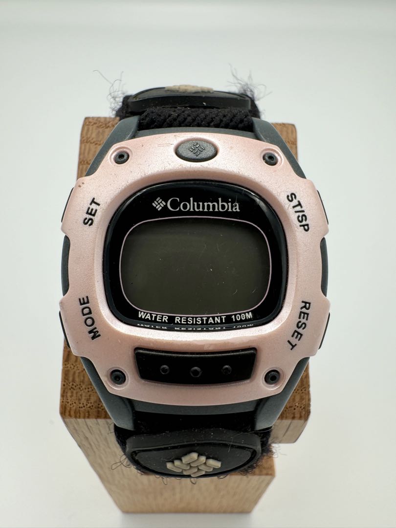 Columbia Digital Quartz Women Watch Pink X Black Y2K