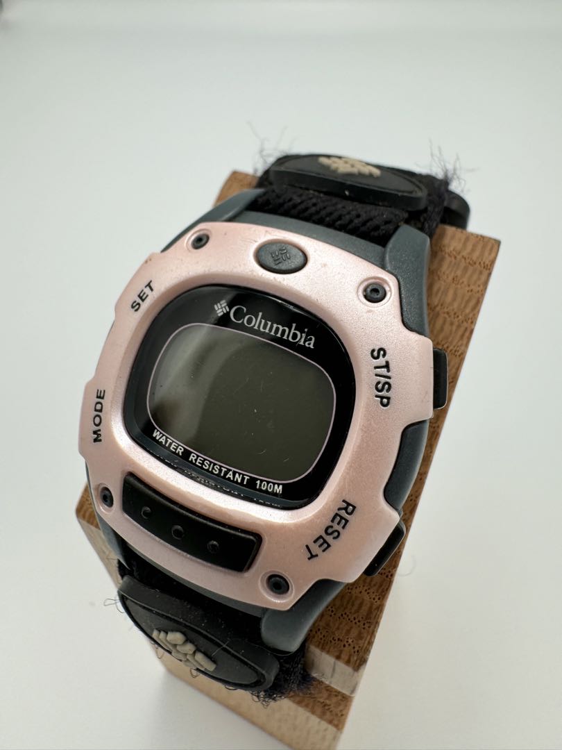 Columbia Digital Quartz Women Watch Pink X Black Y2K
